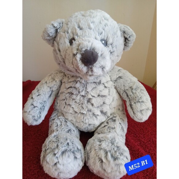 First Impressions Frosted Gray Teddy Bear Plush Stuffed Animal 2017 MACY'S - Picture 1 of 5